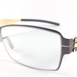 IC BERLIN GILBERT T GUNMETAL/SUN GOLD 55X18